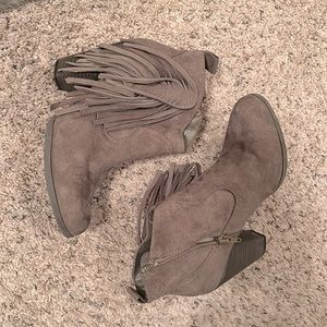 Womens Booties Suede